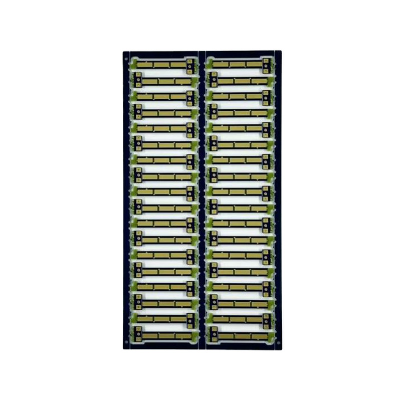 Dubbelzijdig blauw verguld blad